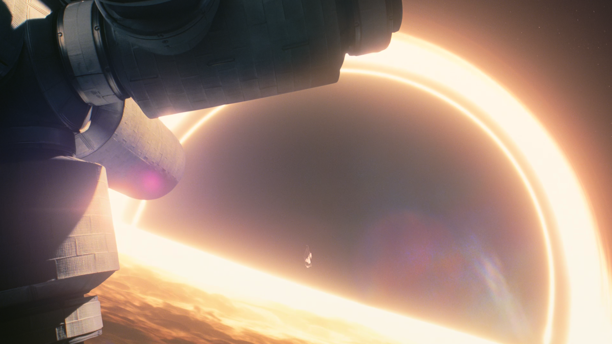 Cooper falling into Gargantua