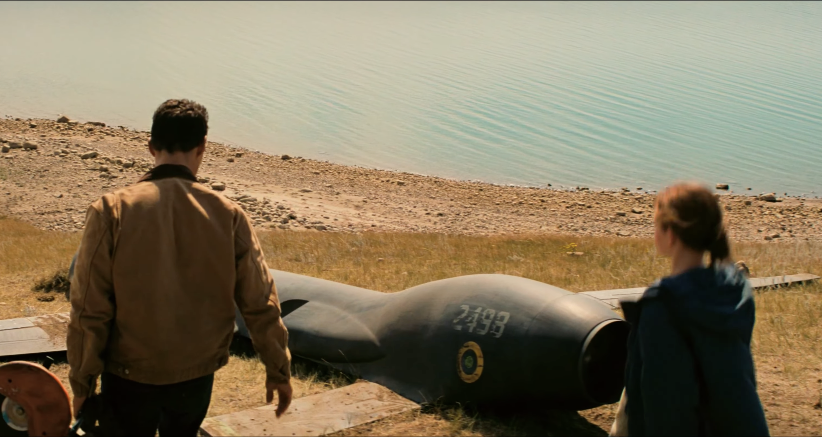 After the drone is taken down.